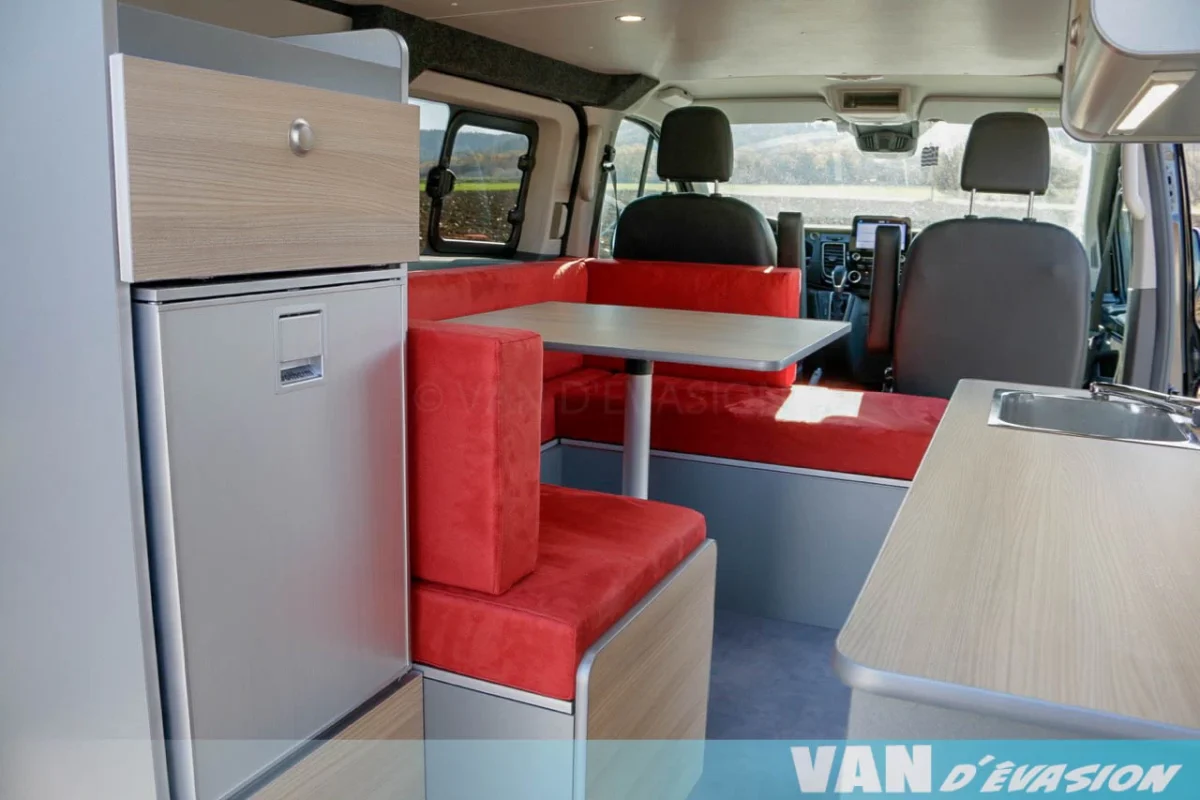 banquette en U aménagement van et fourgon